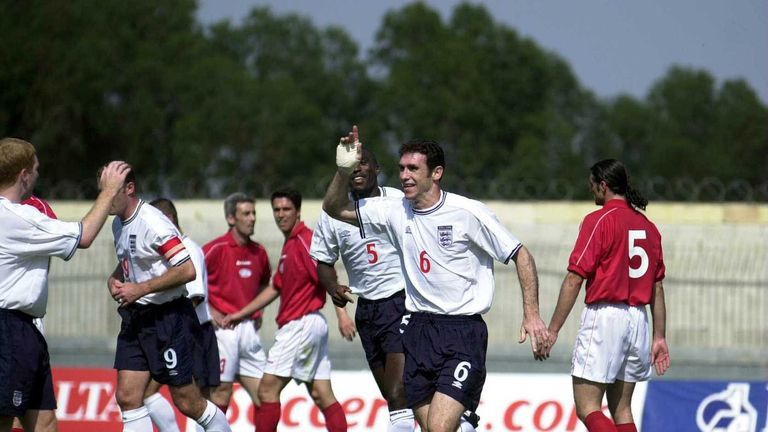 Martin Keown scored in England's 2-1 win in Malta in 2000