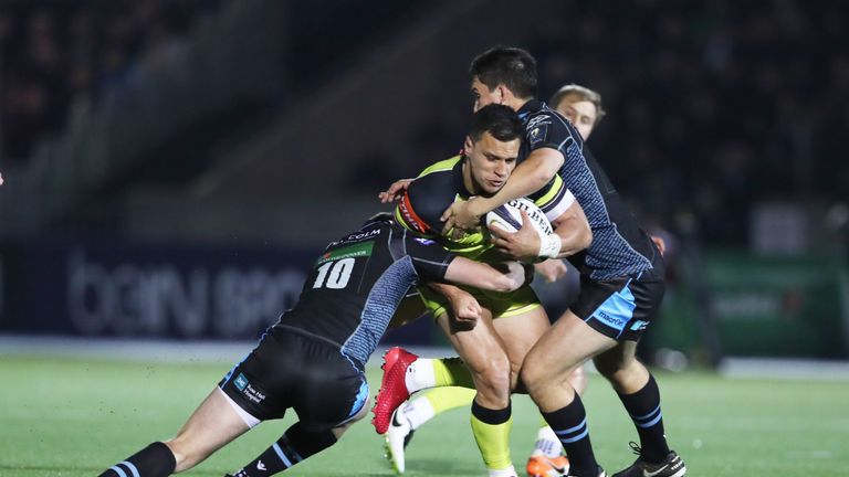 Matt Toomua was shown a yellow card on his Tigers debut