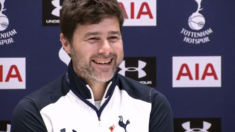 Mauricio Pochettino laughs off rumours of Tottenham's interest in Sergio Aguero
