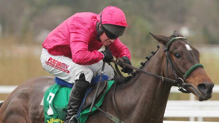 Monksland ridden by Paul Carberry wins the woodiesdiy.com Christmas Hurdle during the Leopardstown Christmas Festival at Leopardstown Racecourse, Dublin, I