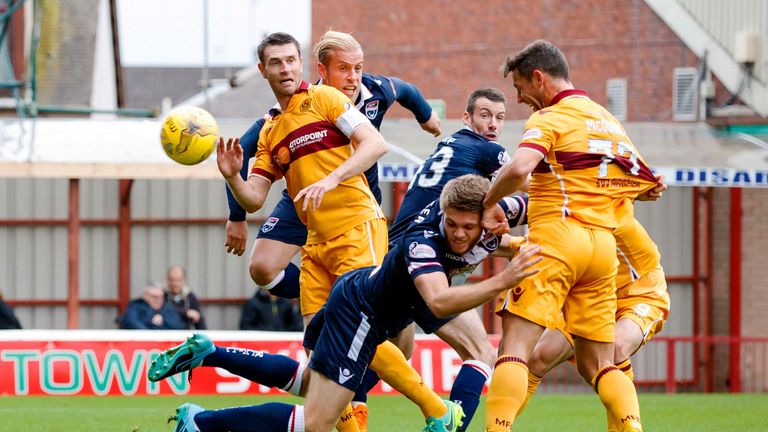 Scott McDonald heads Motherwell in front