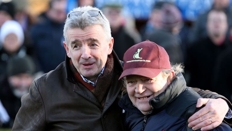 Mouse Morris and Just Cause's owner, Michael O'Leary - wll they be celebrating again today?