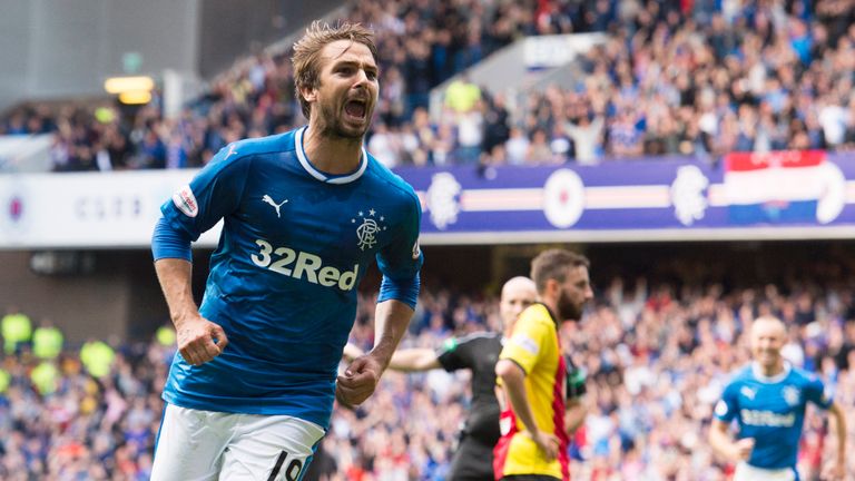 Niko Kranjcar will be missing for Rangers when they take on Celtic in the Betfred Cup semi-final