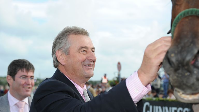 Winning trainer Noel Meade after Jockey Fran Berry rode Curley Bill to victory in the Guinness Handicap during day five of the 2013 Galway Summer Festival 