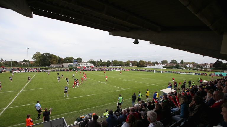 General view from the stand of the Old Deer Park Stadium