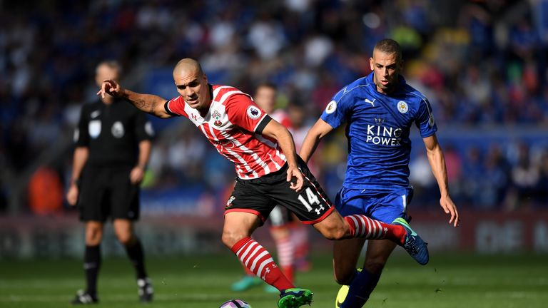 Oriol Romeu in action for Southampton against Leicester