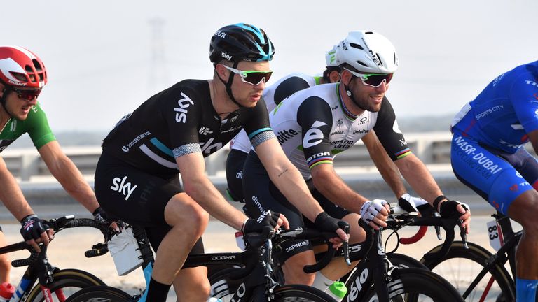 Owain Doull on stage two of the 2016 Abu Dhabi Tour