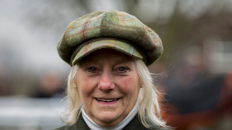 Trainer Pam Sly pictured at Sandown in 2015.
