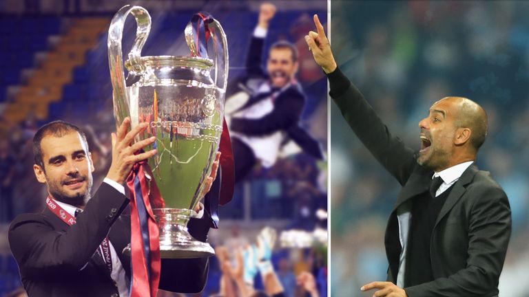 Pep Guardiola won the Champions League in his first season in charge of Barcelona