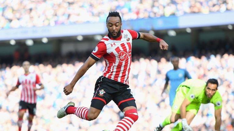 Nathan Redmond scores the opening goal for Southampton
