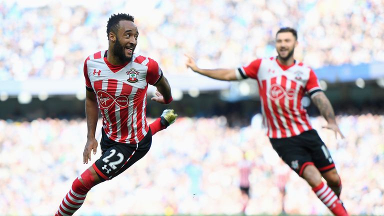 Nathan Redmond celebrates after scoring the opening goal of the game