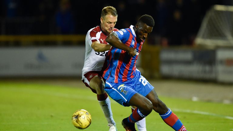 Rangers' Clint Hill (left) with Lonsana Doumbouya