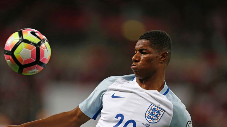 Marcus Rashford is a rising star in the England set-up