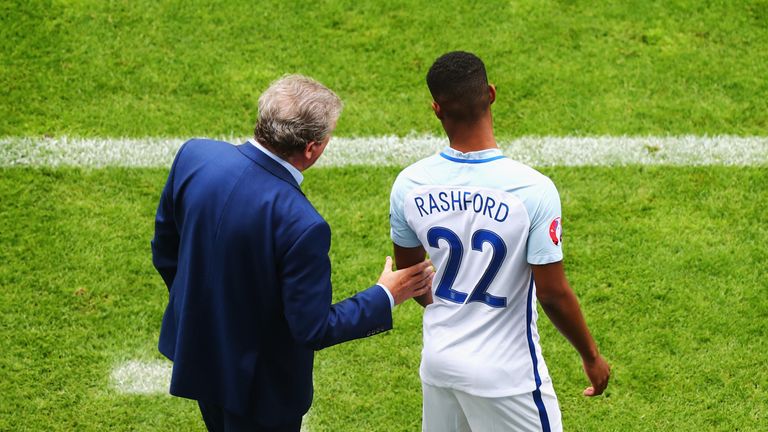 Rashford was used for a total of 21 minutes over two games at Euro 2016