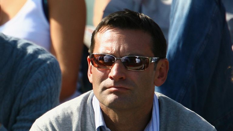 LONDON - SEPTEMBER 19:  Roger Draper, Chief of the LTA, watches on during day one of the Davis Cup World Group Playoff tie between Great Britain and Austri