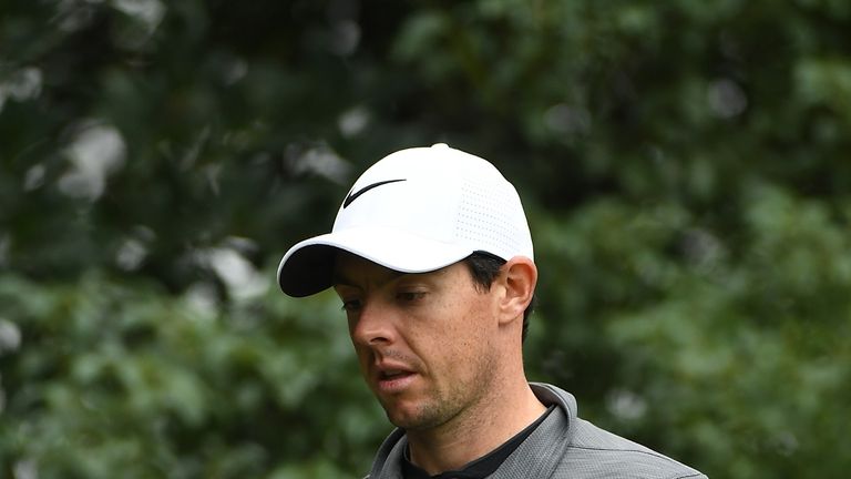 SHANGHAI, CHINA - OCTOBER 28:  Rory McIlroy of Northern Ireland juggles his ball on the 2nd hole during day two of the WGC - HSBC Champions at Sheshan Inte