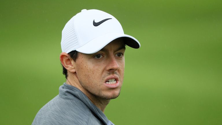 SHANGHAI, CHINA - OCTOBER 28:  Rory McIlroy of Northern Ireland looks on during day two of the WGC - HSBC Champions at Sheshan International Golf Club on O