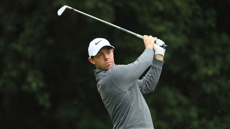 SHANGHAI, CHINA - OCTOBER 28:  Rory McIlroy of Northern Ireland tees off on the 4th hole during day two of the WGC - HSBC Champions at Sheshan Internationa