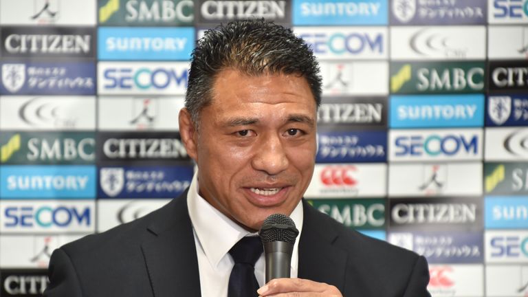 Sunwolves head coach Filo Tiatia