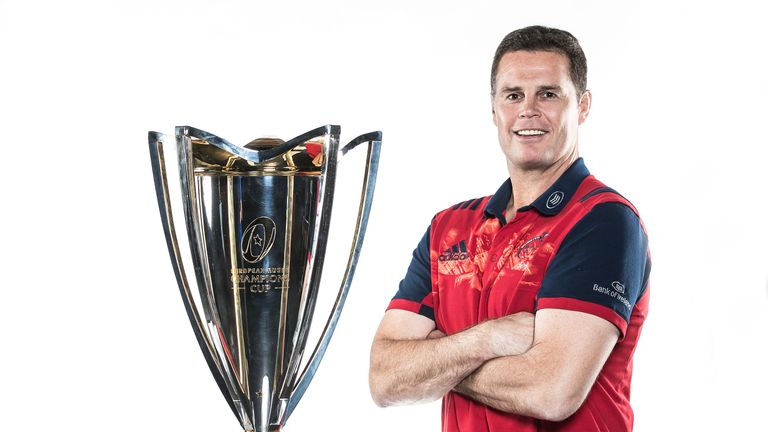 Munster Director of Rugby Rassie Erasmus with the Champions Cup