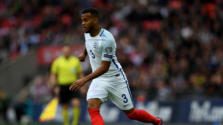LONDON, ENGLAND - OCTOBER 08:  Ryan Bertrand of England in action during the FIFA 2018 World Cup Qualifier Group F match between England and Malta at Wembl