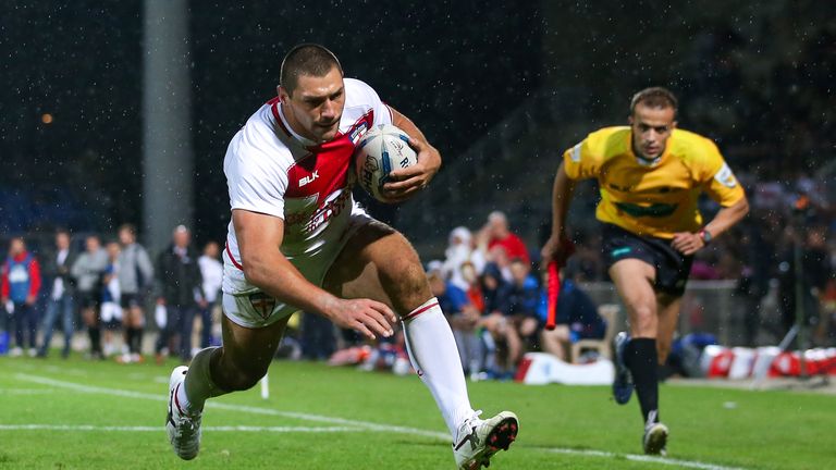 Picture by Alex Whitehead/SWpix.com - 22/10/16 - Rugby League - International Test - France v England - Parc des Sports, Avignon, France - England's Ryan H