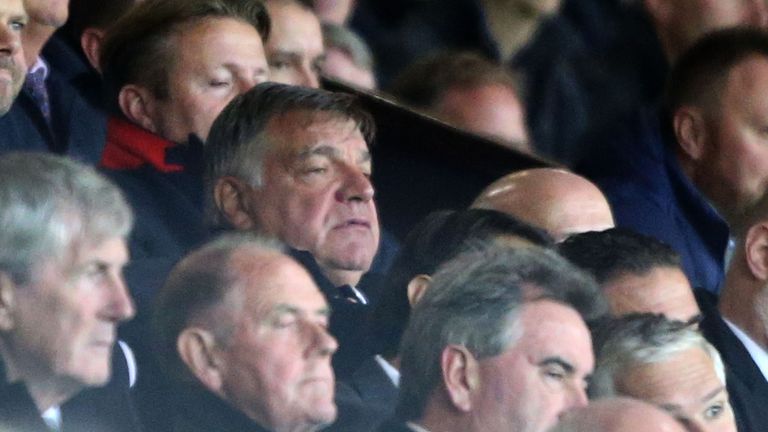 Sam Allardyce was spotted at Old Trafford on Thursday
