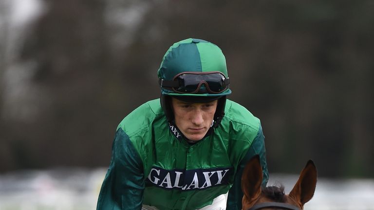 BallyBolley ridden by jockey Sam Twiston-Davies goes to post at Ascot in December 2015.