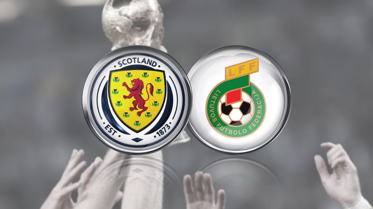 Scotland face Lithuania in Group F on Saturday, live on Sky
