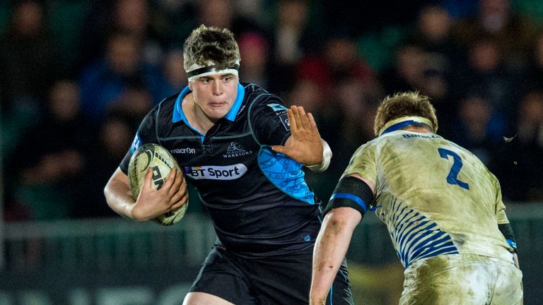 Scott Cummings in action for Glasgow Warriors