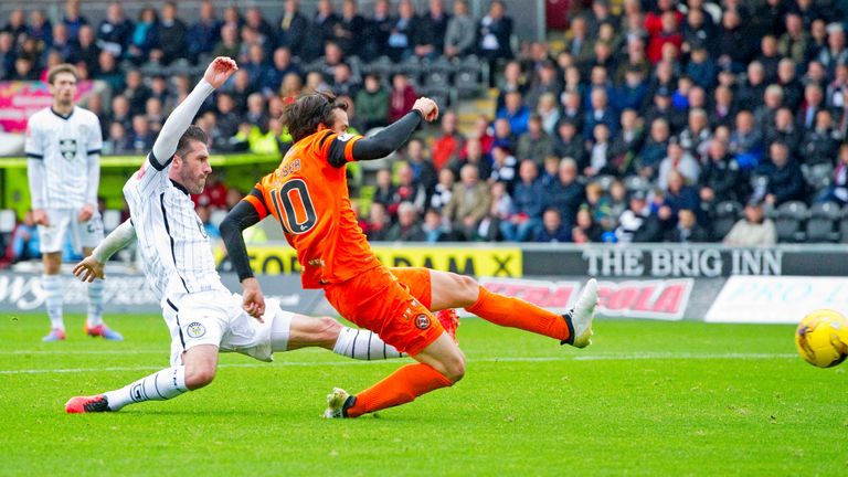 Scott Fraser puts Dundee United in front at St Mirren 