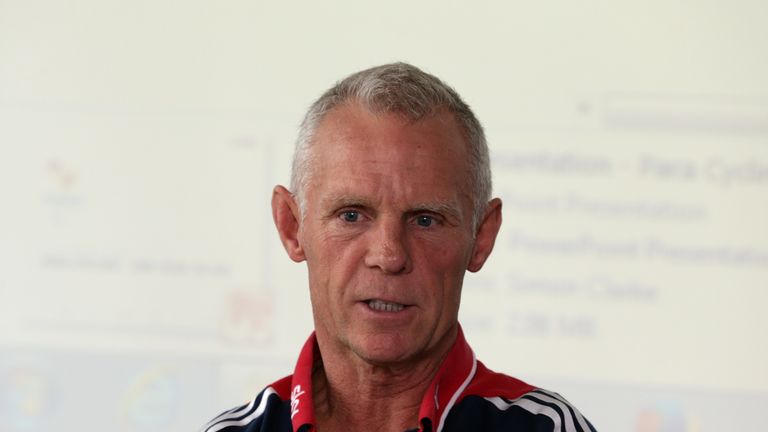 MANCHESTER, ENGLAND - AUGUST 3:  Shane Sutton Technical Director during the Great Britain Cycling Team media day at the National Cycling Centre in Manchest
