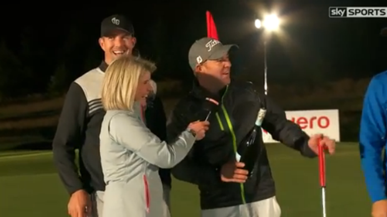 Shane Warne wins the celebrity Hero Challenge ahead of the British Masters