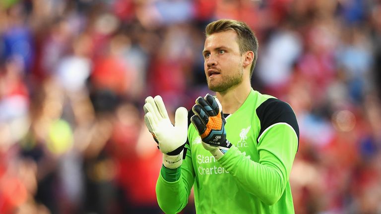Simon Mignolet during the International Champions Cup match between Liverpool and Barcelona 