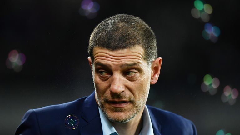 LONDON, ENGLAND - OCTOBER 26: Slaven Bilic, Manager of West Ham United, looks onduring the EFL Cup fourth round match between West Ham United and Chelsea a