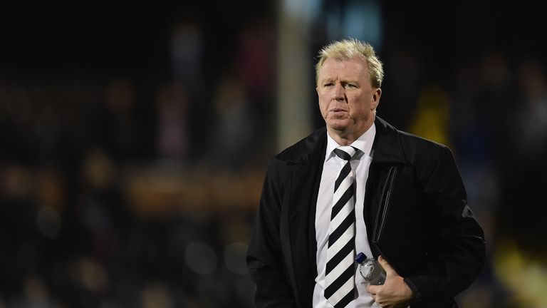 Steve McClaren of Derby looks on during the Capital One Cup fourth round match between Fulham Derby County at Craven Cottage