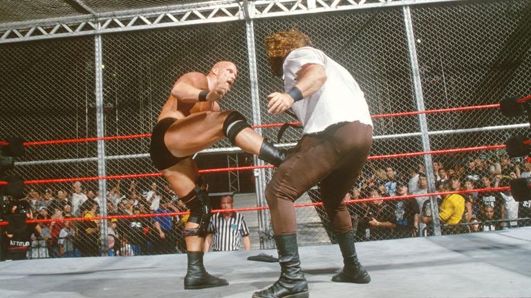 WWE Hell in a Cell - "Stone Cold" Steve Austin, Mankind