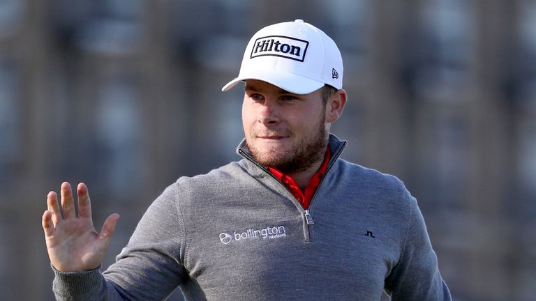 Tyrrell Hatton during the third round of the Alfred Dunhill Links Championship