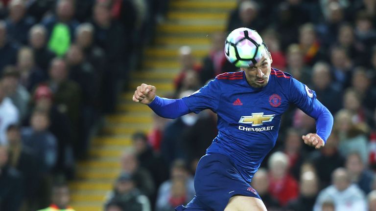 Zlatan Ibrahimovic misses an opportunity to put Manchestser United 1-0 up at Anfield