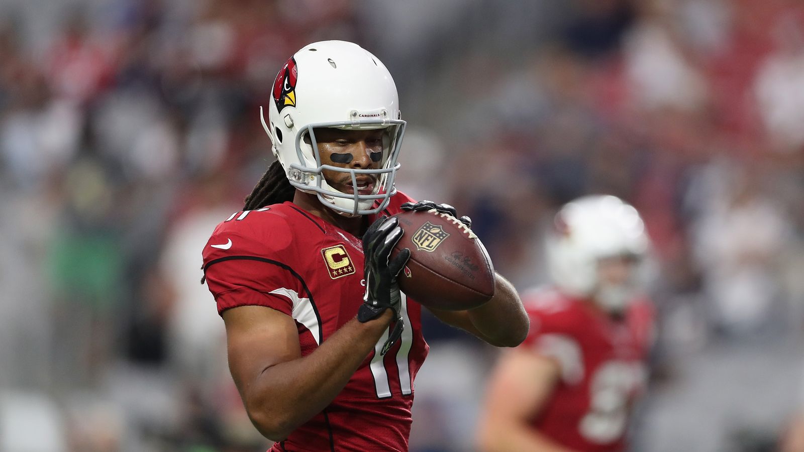Larry Fitzgerald vows to play on for the Arizona Cardinals in 2018.