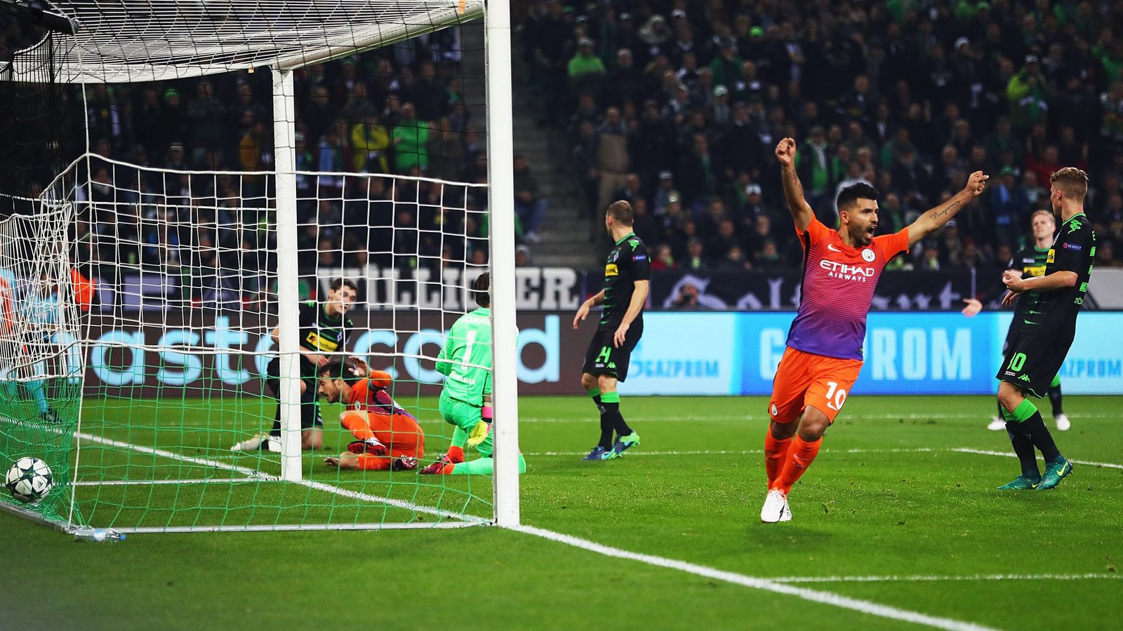 M'gladbach 1 - 1 Man City - Match Report & Highlights