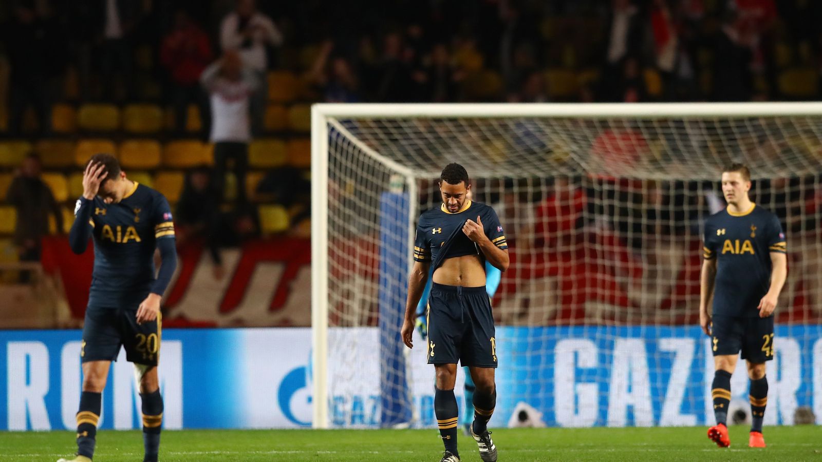 Monaco 2-1 Tottenham: Spurs out of Champions League after defeat | Football News | Sky Sports