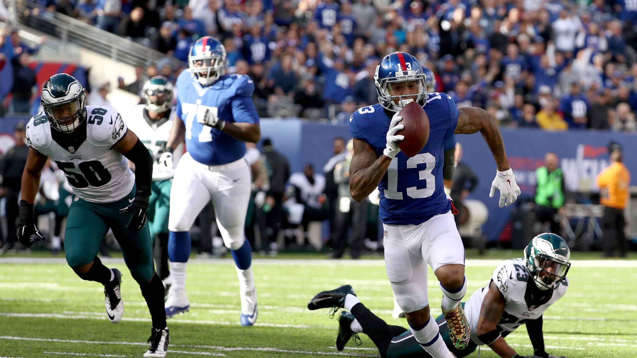 Cowboys Score 58-yard TD After Blocking Giants' FG