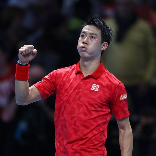Awesome Nishikori beats Wawrinka