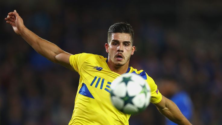 BRUGGE, BELGIUM - OCTOBER 18:  Andre Silva of FC Porto in action during the UEFA Champions League Group G match between Club Brugge KV and FC Porto at Jan 