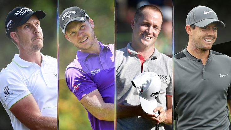 Henrik Stenson, Danny Willett, Alex Noren and Rory McIlroy