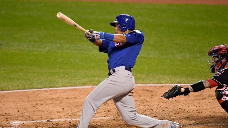 Addison Russell hits a grand slam for Chicago Cubs in game six of the World Series