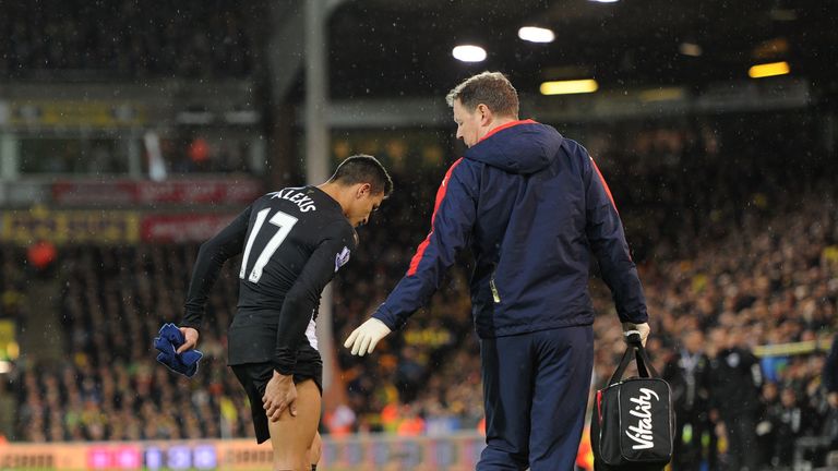 Sanchez was hurt against Norwich last season and had to come off with a hamstring injury, something which kept him out for two months