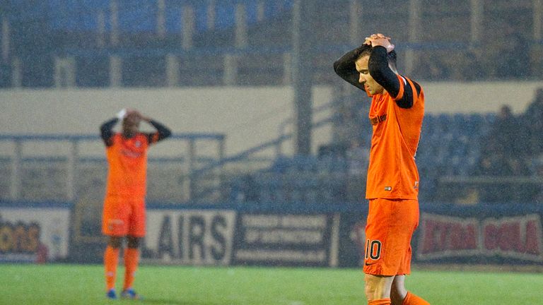 Dejection for Dundee United at full time