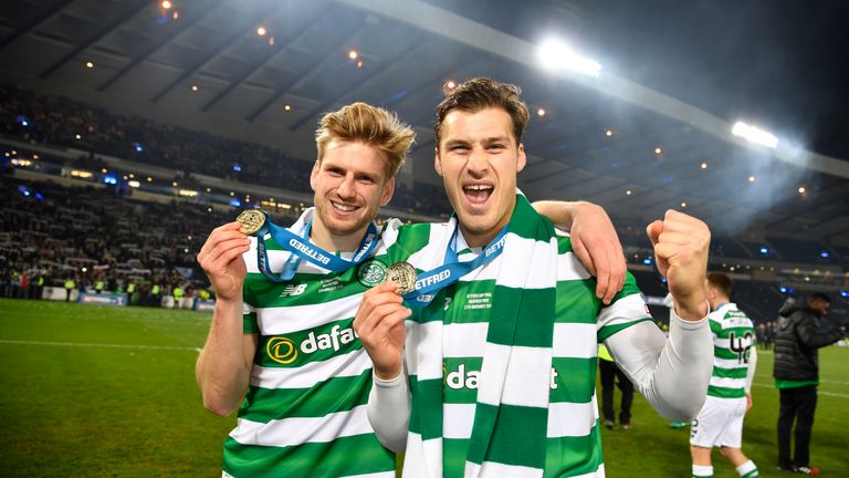 Erik Sviatchenko (right) thinks Celtic are on the cusp of a successful run